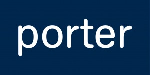 porter - 400x200 logo - white on blue